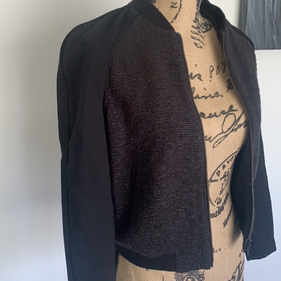 Banana Republic tweed bomber jacket - Picture 2 of 8